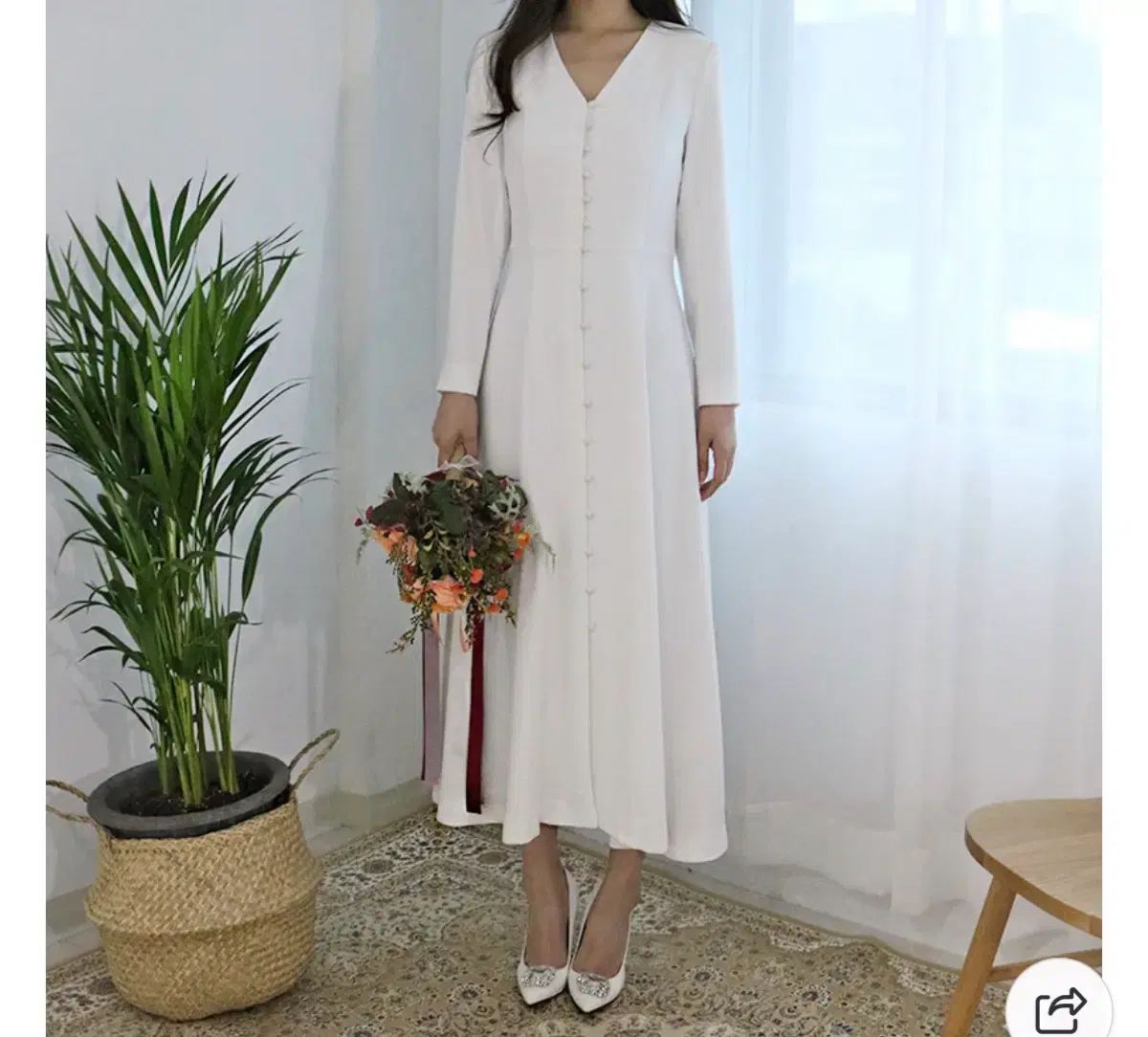 スアンジュン くるみボタン セルフウェディング ONE PIECE イヴニングドレス 一歳の ドレス