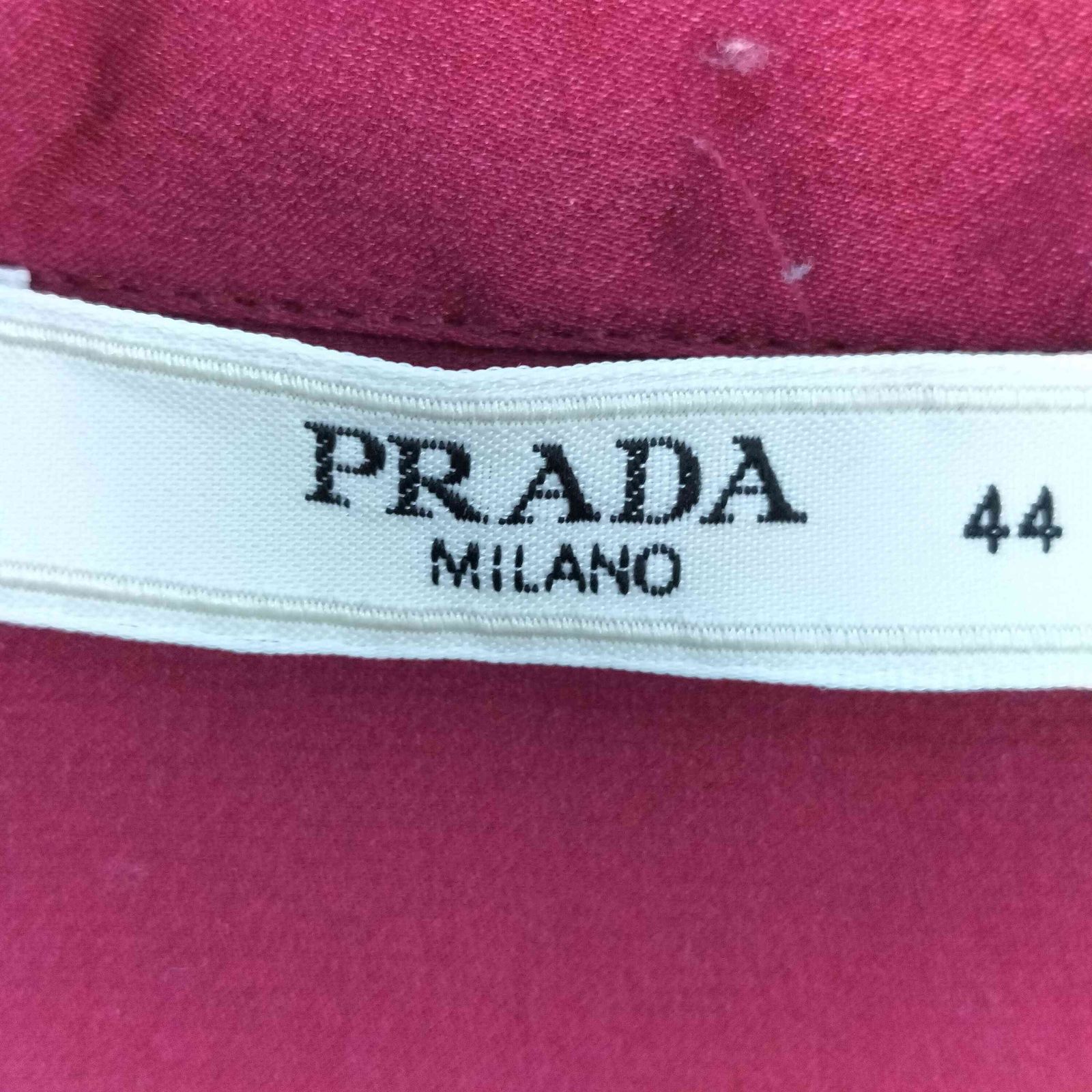 プラダのシルクブラウス 中古・古着通販】PRADA (プラダ) シルクボウタイブラウス ブラック