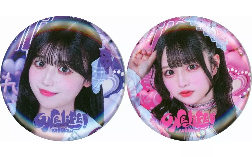 中古】バッジ・ピンズ 純嶺みき/那蘭のどか 缶バッジセット2(2個組