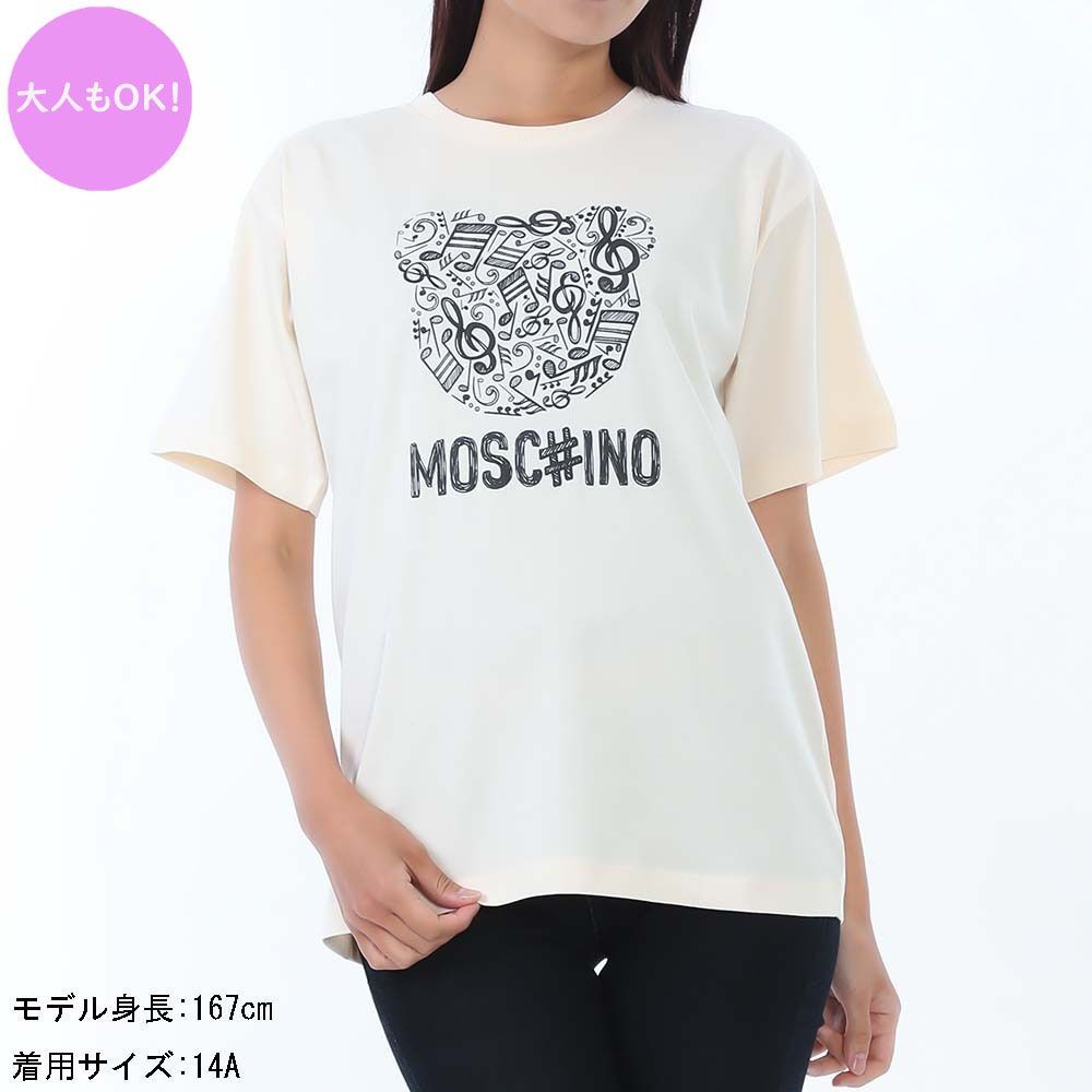 MOSCHINOTEEN モスキーノ tシャツ Moschino モスキーノ Tシャツ 半袖 クルーネック コットン (Moschino
