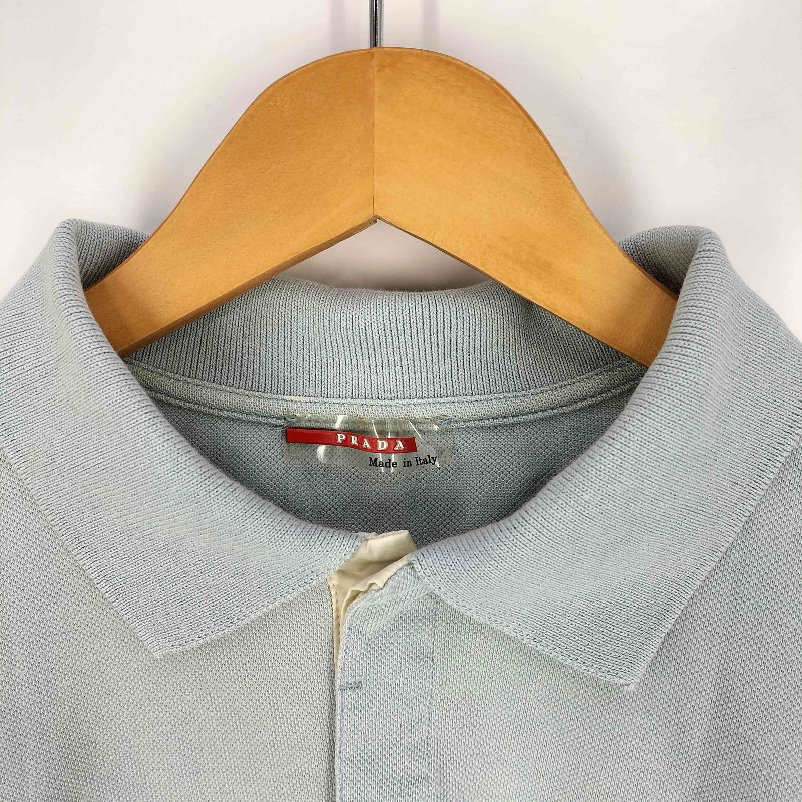 プラダ PRADA SPORT 鹿の子ポロシャツ ARCHIVE メンズ import：XL