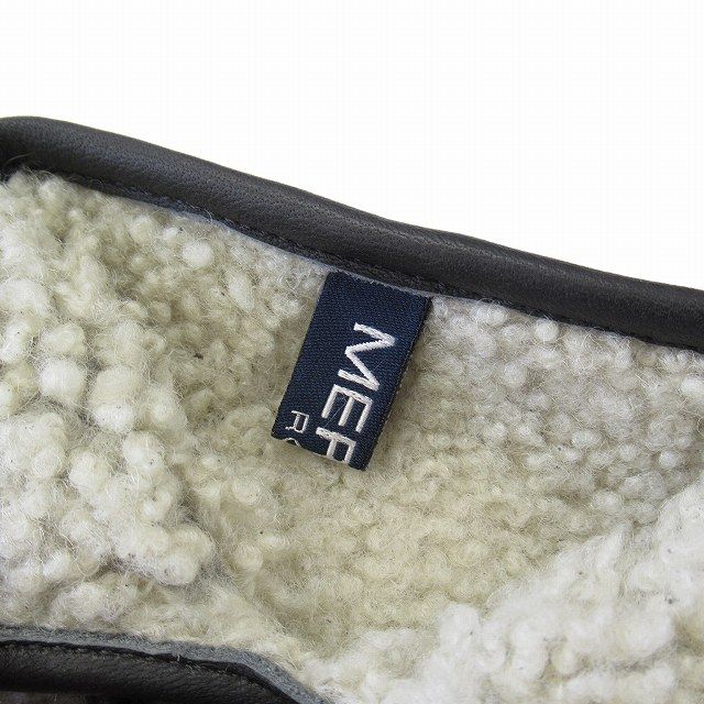 メローラ merola ムートン レザー グローブ 手袋 フィンガーレス