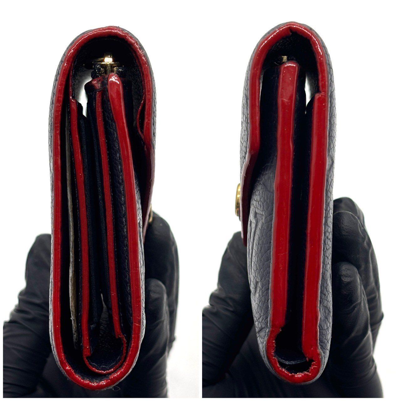 深みネイビーに、赤が効く】 LOUIS VUITTON ポルトフォイユ・ゾエ