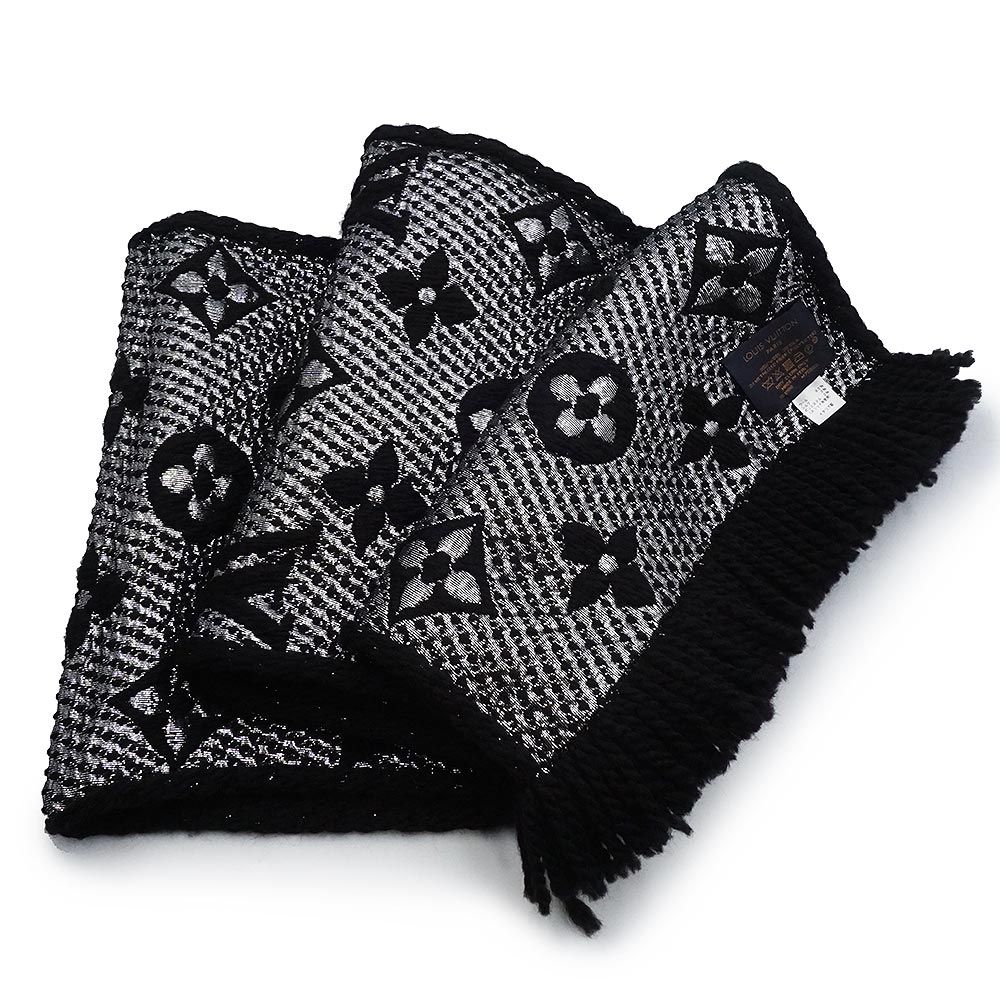 ルイヴィトン M75833 エシャルプロゴマニア マフラー ブラック ウール 楽天市場】【アパレル】LOUIS VUITTON ルイ ヴィトン エシャルプ ロゴ