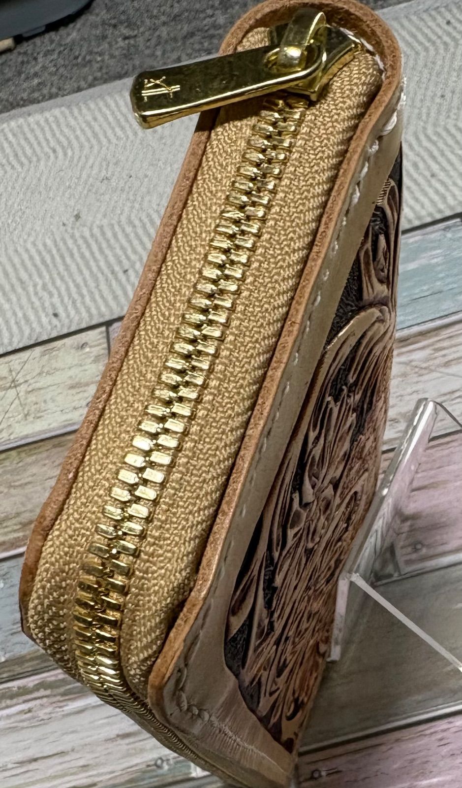 ファスナー付きロングウォレット シェリダンスタイル