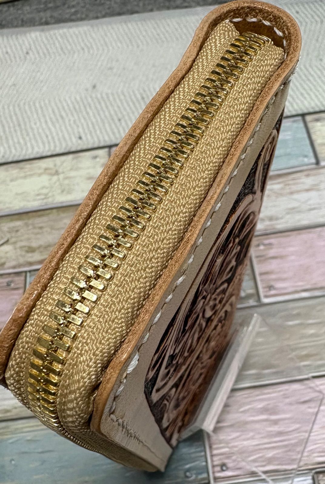 ファスナー付きロングウォレット シェリダンスタイル