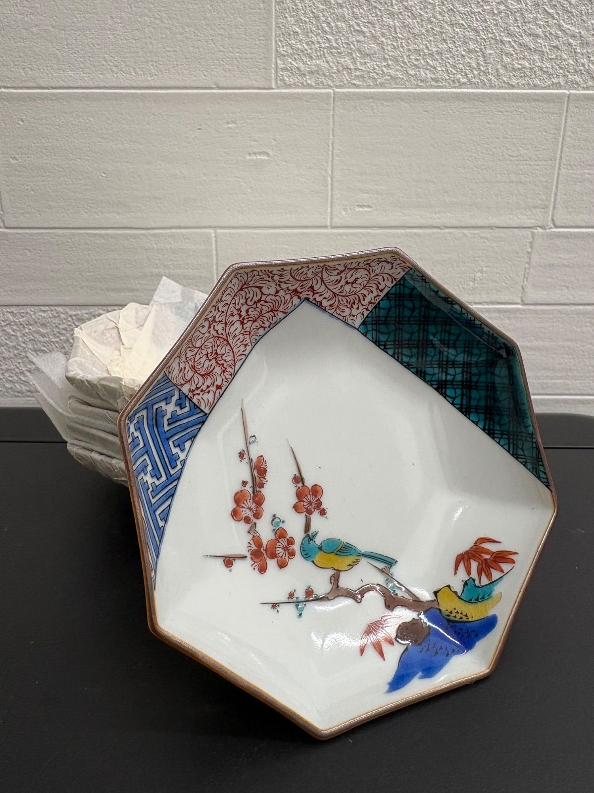 伝統的工芸品である九谷焼の色絵皿5枚セット - メルカリ