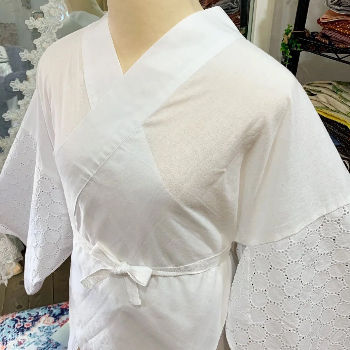 こもっどオリジナル 半襦袢 脇開きタイプ