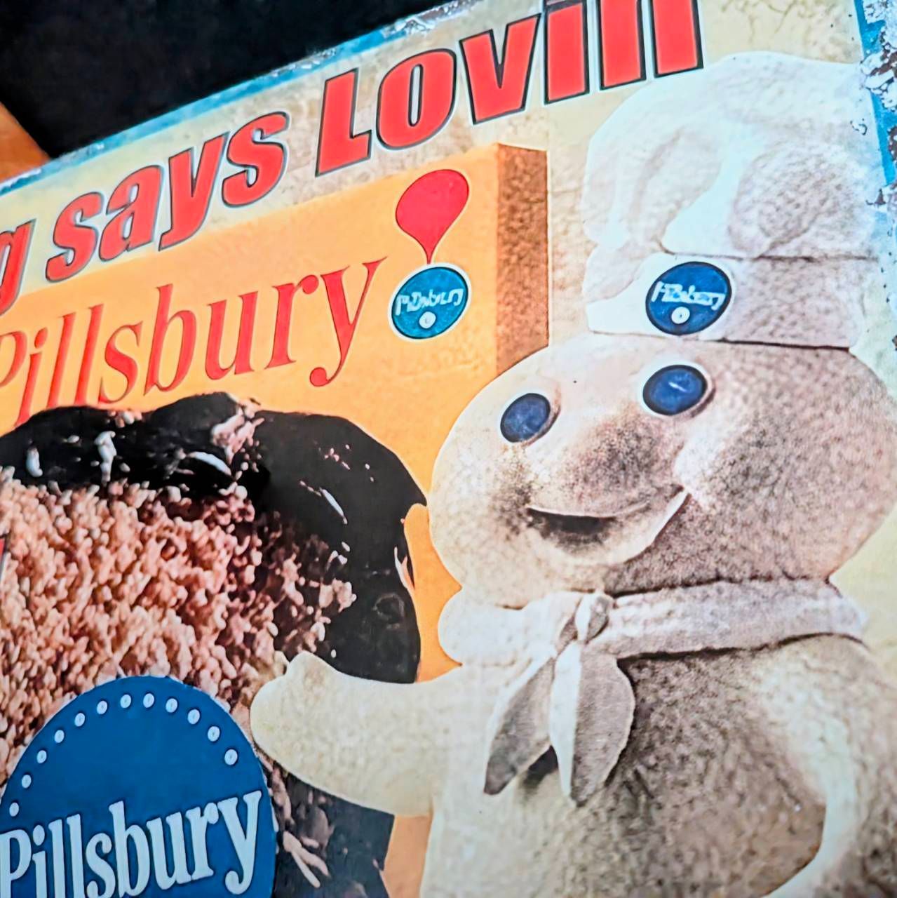 送料無料！ちょうどいいブリキ看板 【 Doughboy ( ドゥボーイ 