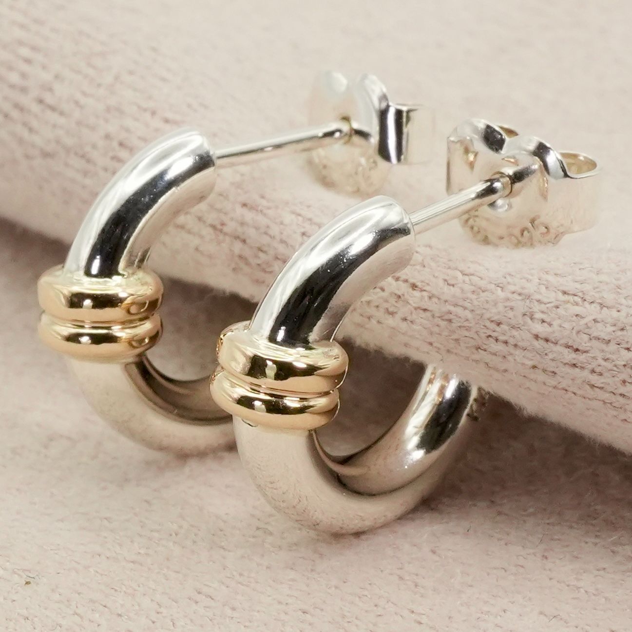 スタージュエリー コンビ フープ ピアス|25-2660