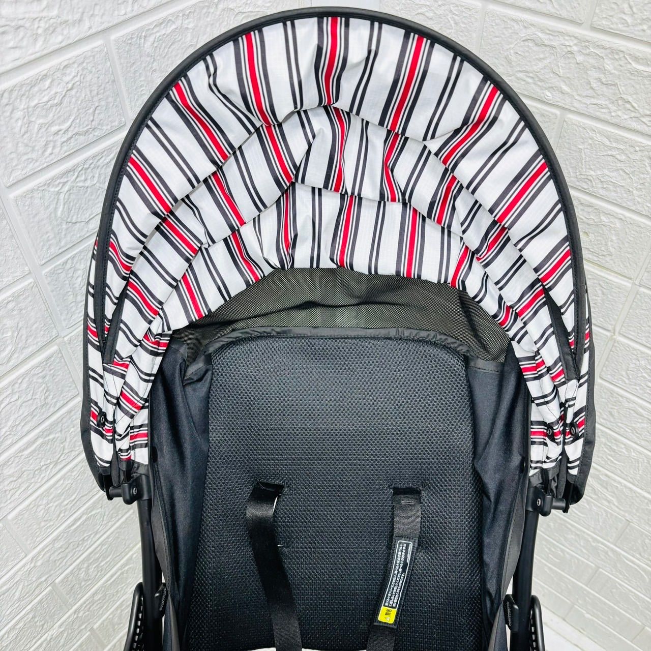  即決 アップリカ Aprica マジカルエアークッションAB アウトドアストライプ 付属品 なし 手洗い済み バックル付き ベビーカー バギー 外出 移動用品