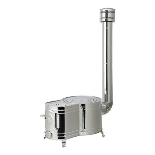 迅速に発送 ステンレス時計1型薪ストーブセット