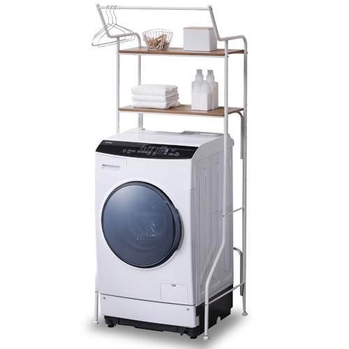 迅速に発送 1台ですっきり アイリスオーヤマ ランドリーラック 洗濯機ラック 幅固定タイプ 70 cm ホワイト|ハンガーバー付き デッドスペースを賢くおしゃれに活用 収納棚 隙間収納 ランドリールームをより素敵に 高さ調節自由自在 c 4 f 63404