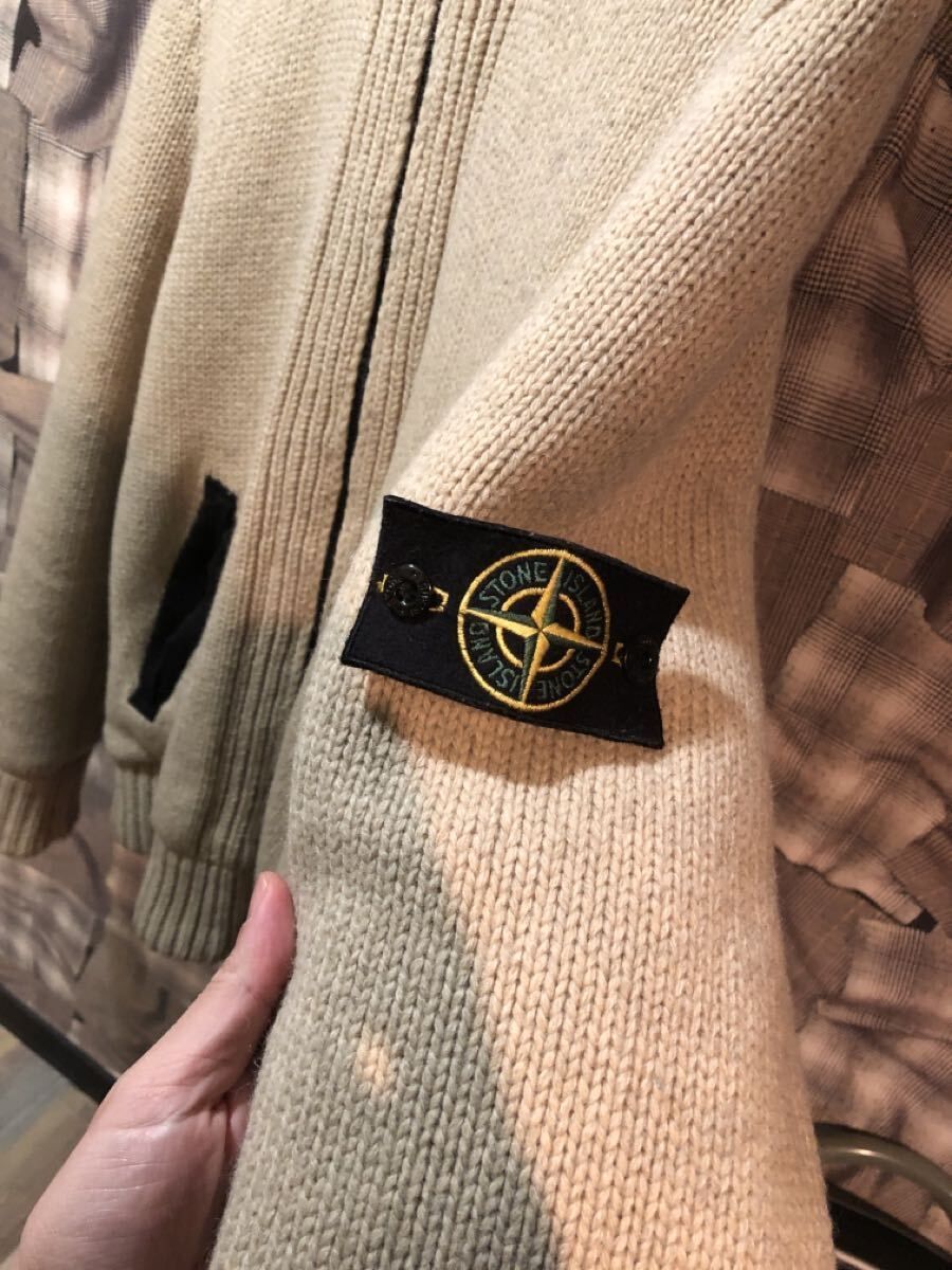 福岡出品 STONE ISLAND ニットパーカー ストーンアイランド XL ウール