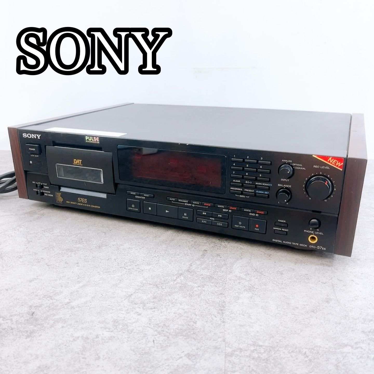 H-461 SONY DATデッキ DTC-57 ES ブラック 品 光|同軸デジタル入力 高音質録音 業務用 オーディオ機器