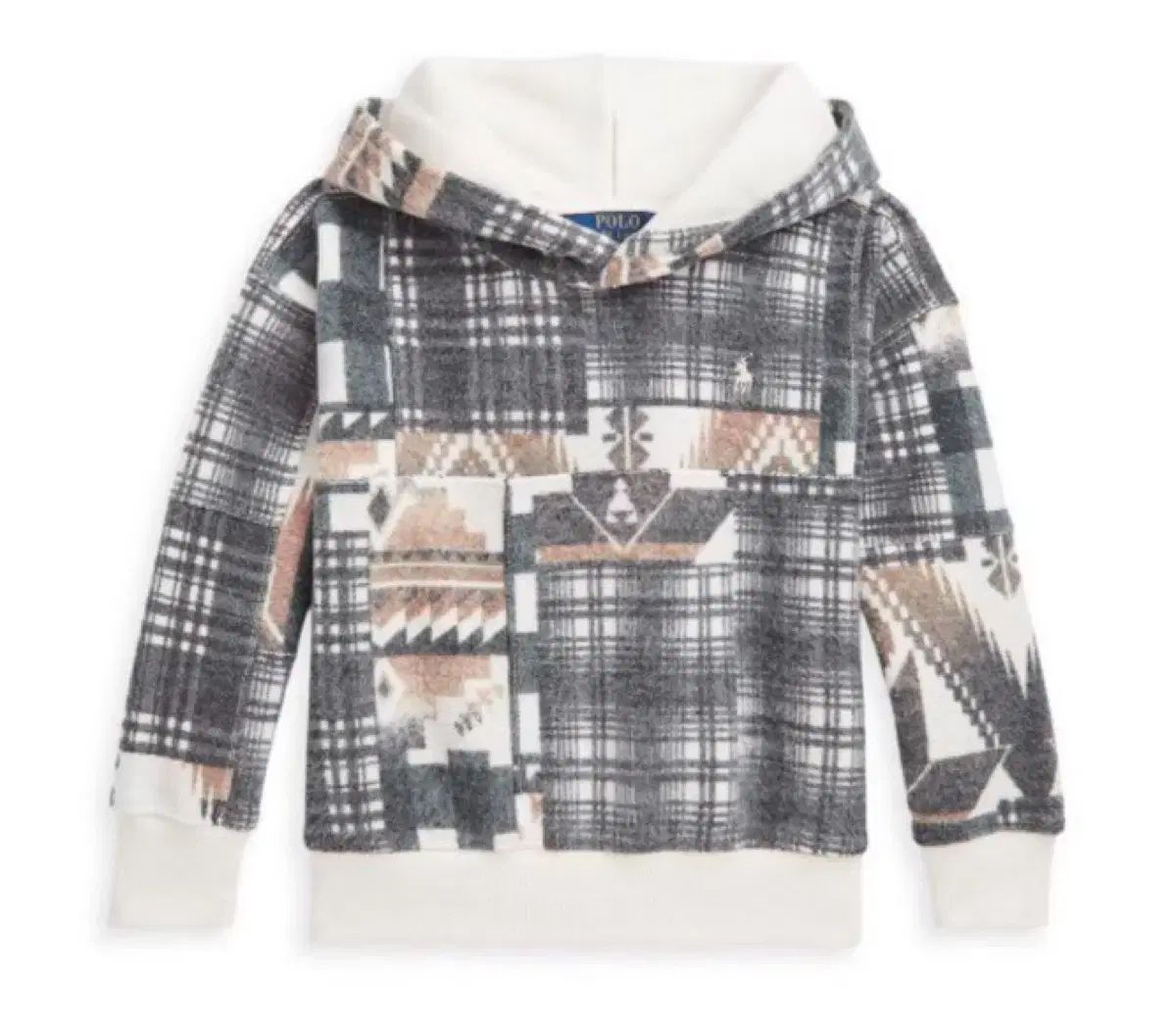 ポロ ラルフローレン ガールズ マジック フリース パッチワーク フーディー XLサイズ