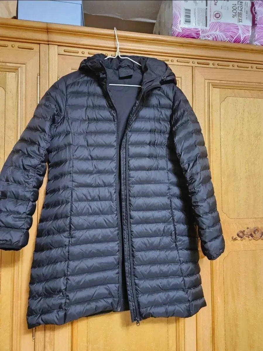 TOPGIRL ブラック フード ロング ダウン