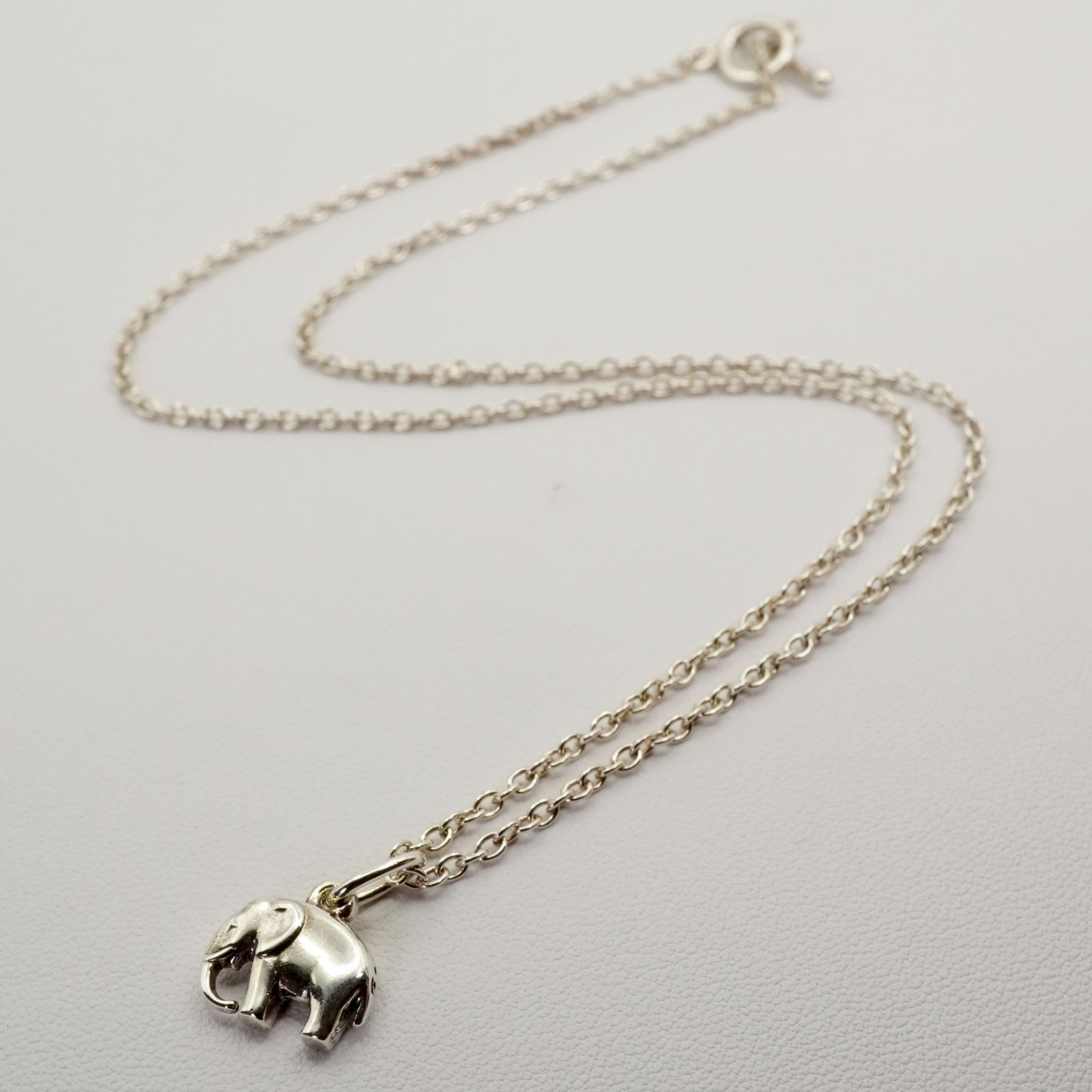 極美品 ジョージジェンセン エレファント シルバー ペンダント/25-2730