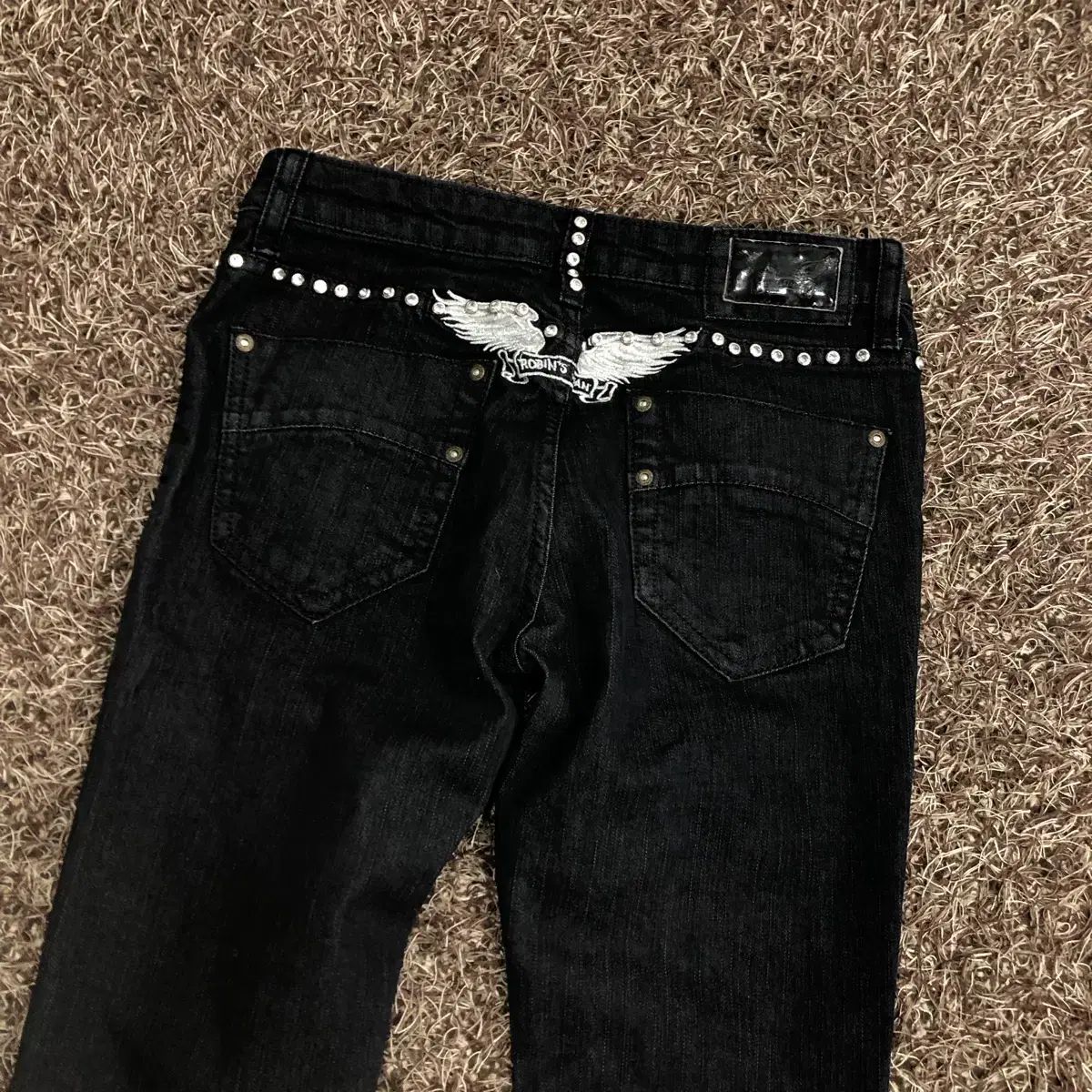 28 ロビンスジーン ブラック スキニージーン デニム パンツ
