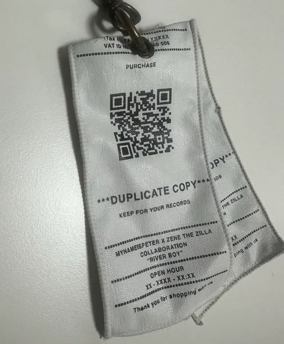 MYNAMEISPETER レシート キーホルダー