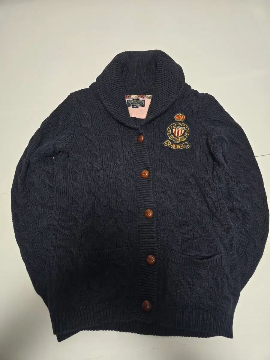 ポロベア ポロ ラルフローレン ネイビー ケーブル編み カーディガン POLO RALPH LAUREN（ポロ・ラルフローレン） ポロ ラルフローレン