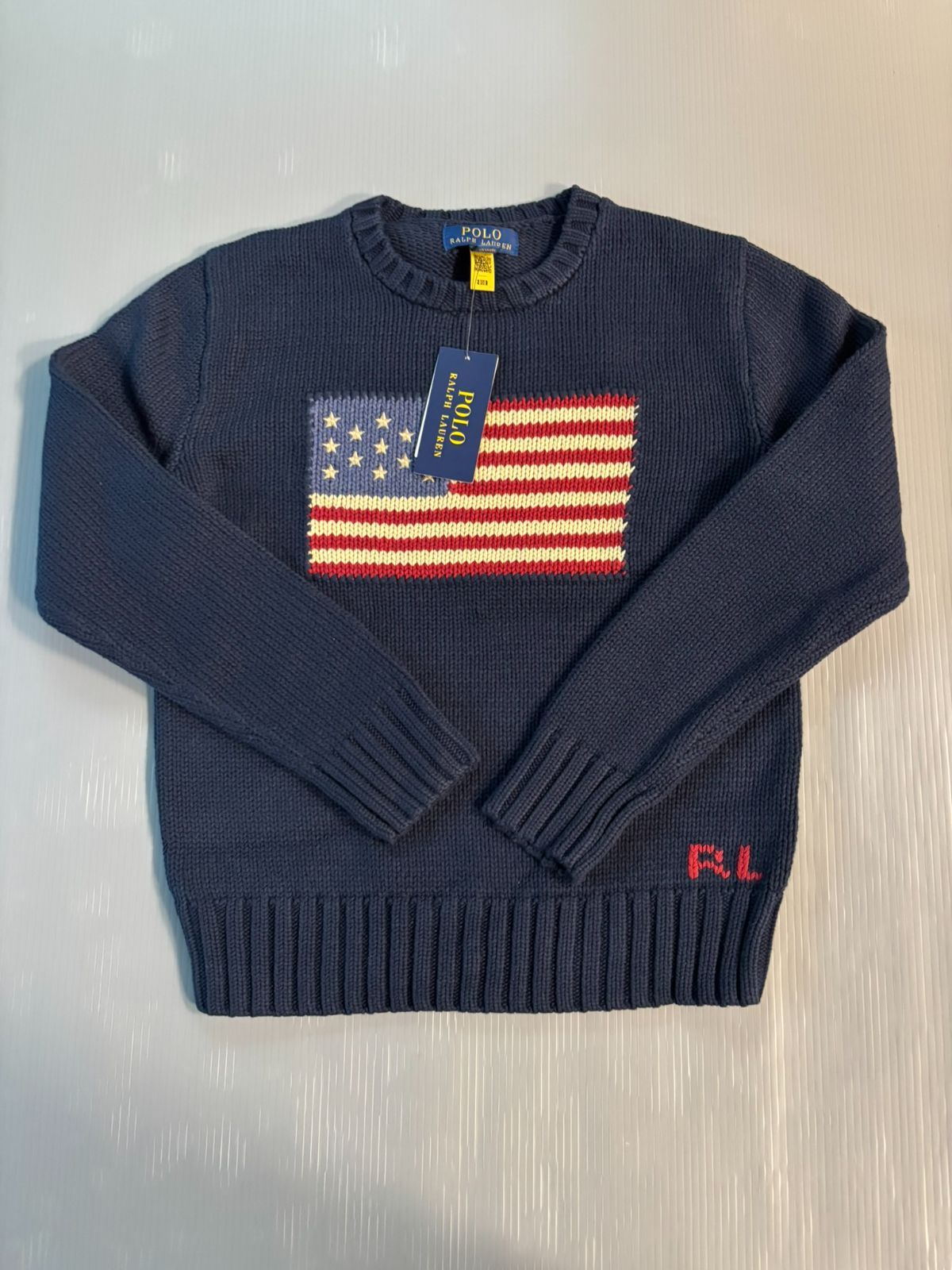 ラルフローレン アメリカ国旗 フラッグ セーター ボーイズサイズ150 160 170