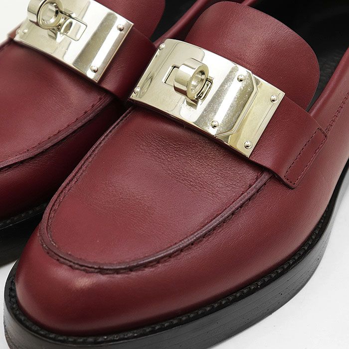 極美品】HERMES エルメス ローファー モカシン ホット ケリーバックル