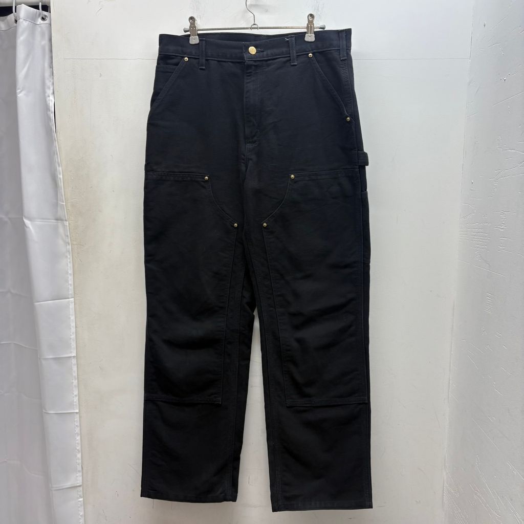 Carhartt カーハート DOUBLE FRONT WORK ダブルニーペインターパンツ B 01-M ブラック size 32 中目黒B 01