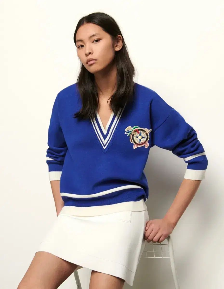 SANDRO サンドロ Vネック ニット 1 サイズ