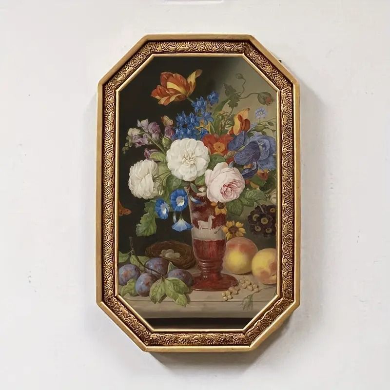 フォトフレーム 写真立て アートフレーム 壁掛け 装飾 クラシック 八角