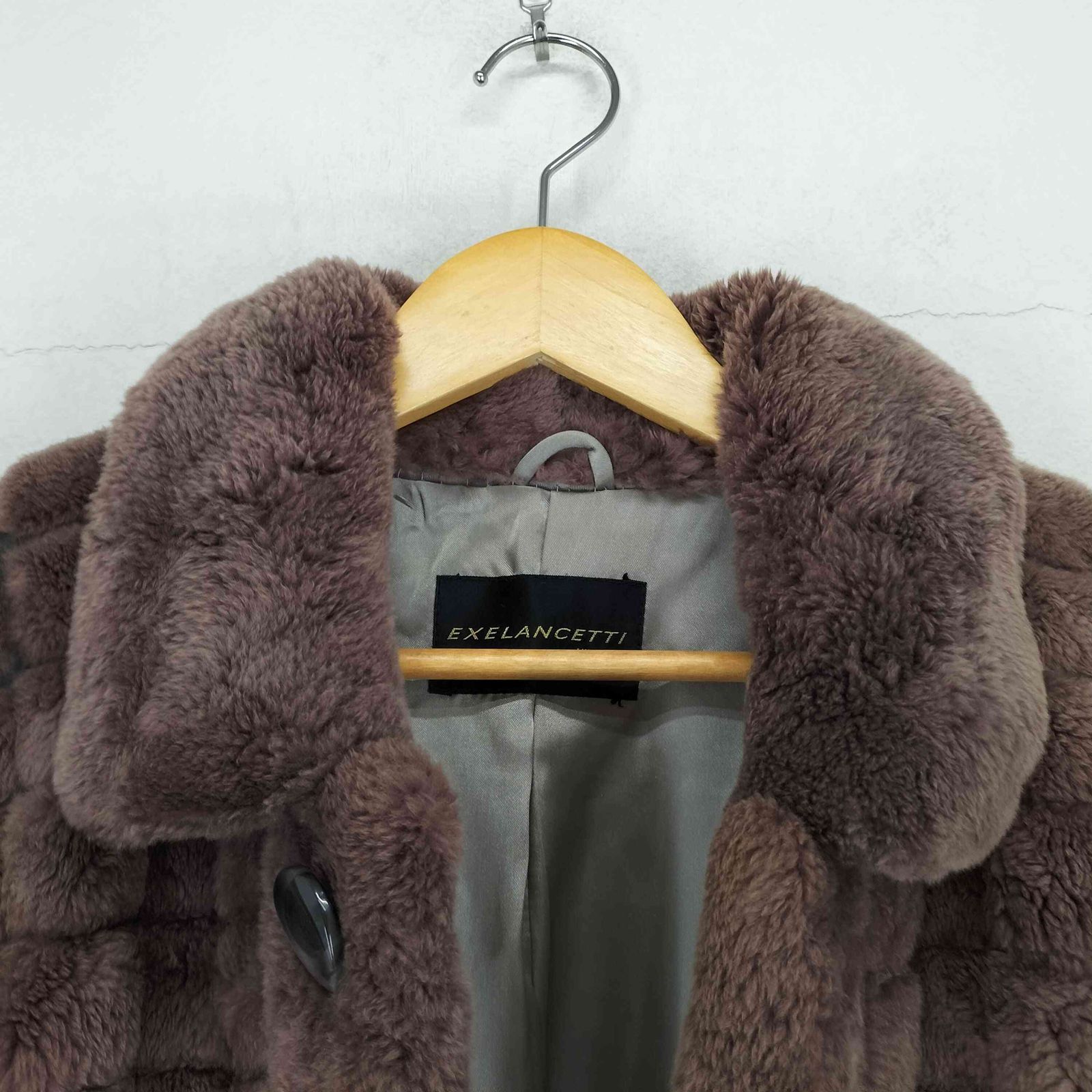 ユーズドフルギ USED古着 ヌートリアファー切替ジャケット レディース