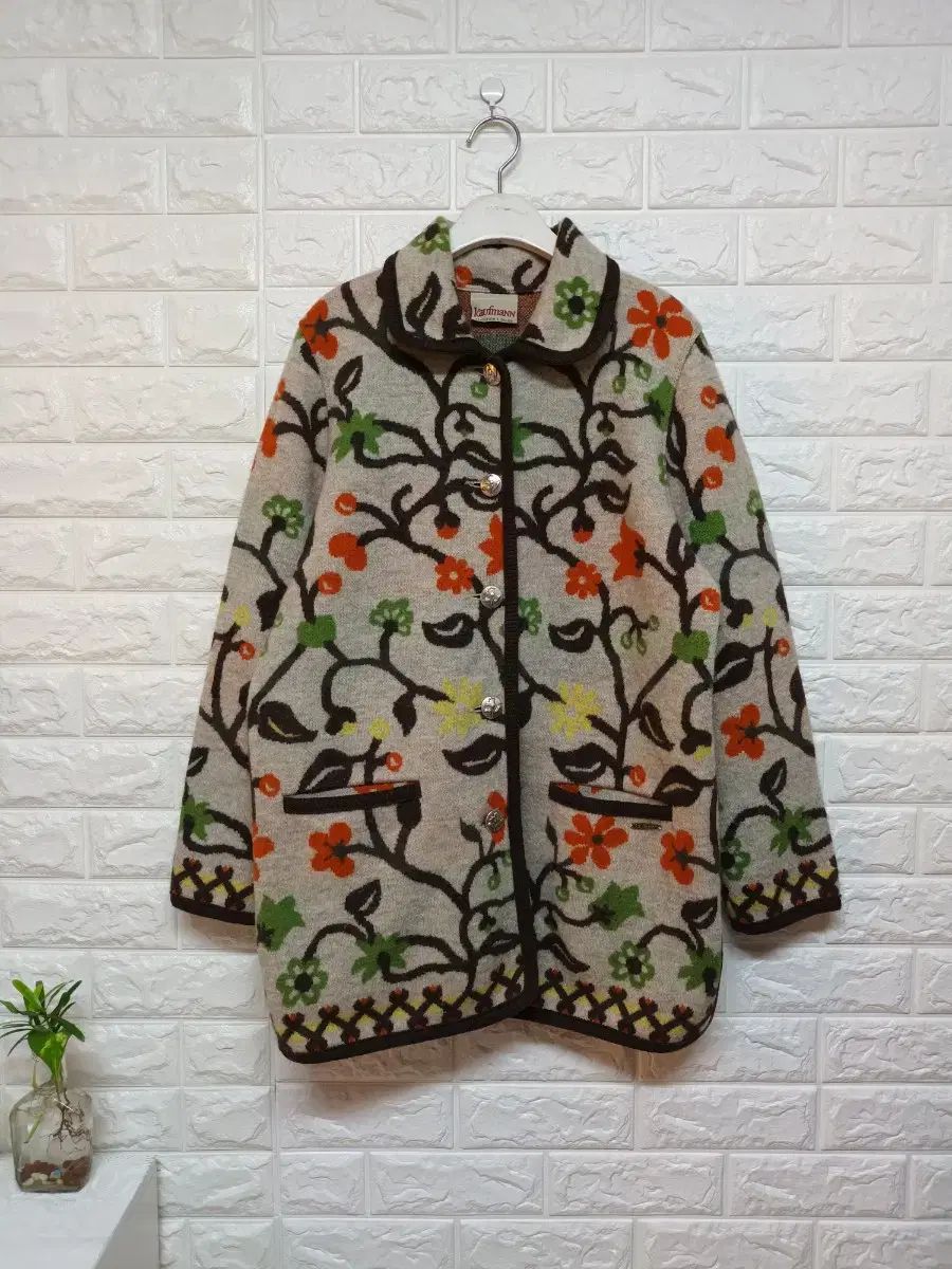 カウフマン フラワー パータン ウール ジャケット イタリア kaufmann コート