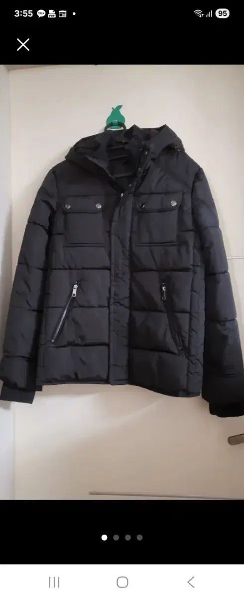 H-M メンズ ダウンジャケット ブラック Lサイズ