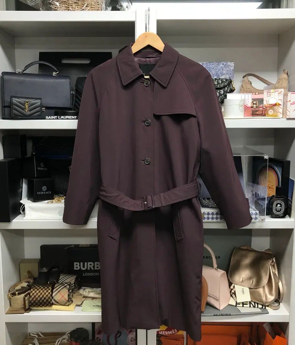 PRADA プラダ キルティング ロング トレンチコート