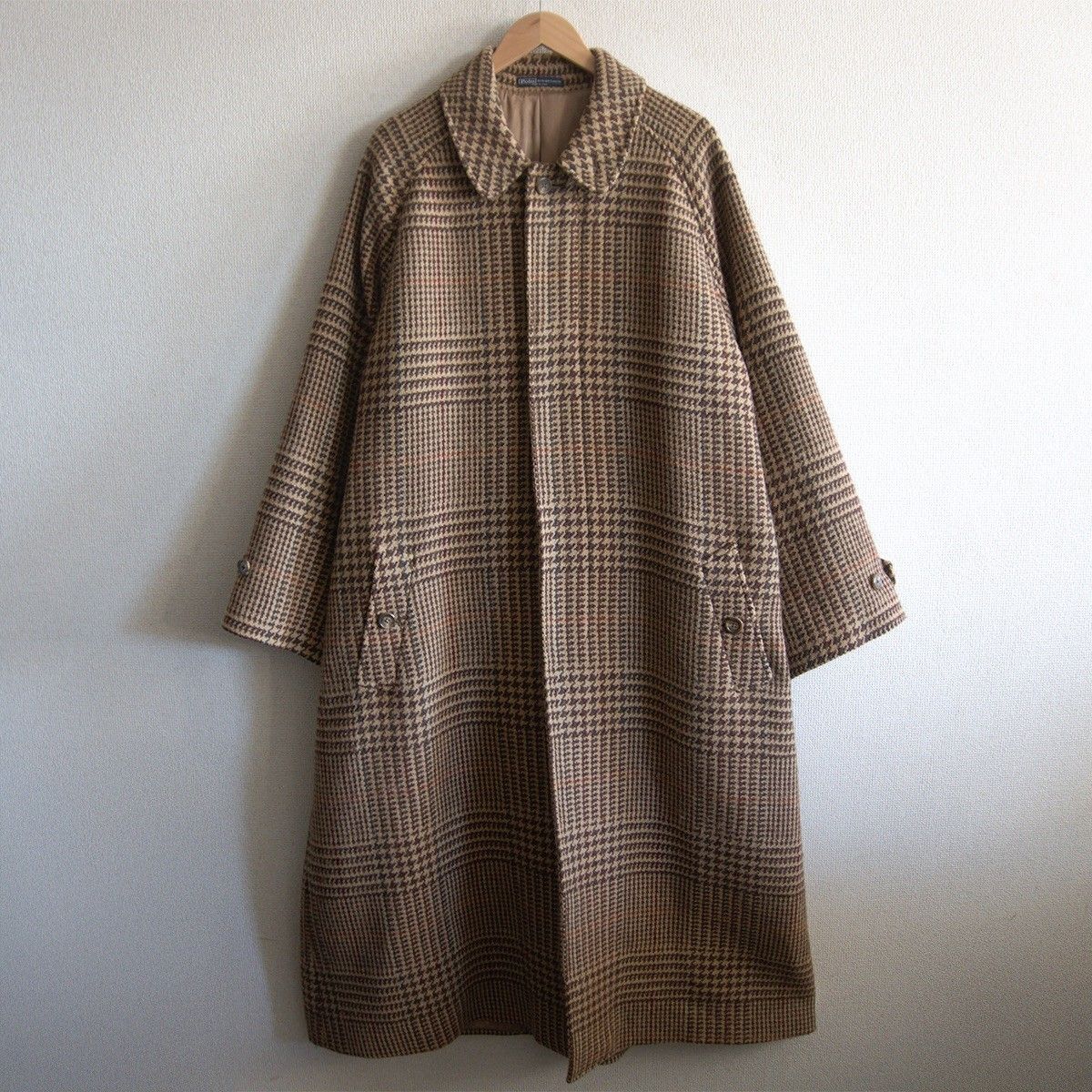 Polo by Ralph Lauren サイズL コート ツイード ウール 未使用級 ポロラルフローレン 大きいサイズ チェスターコート