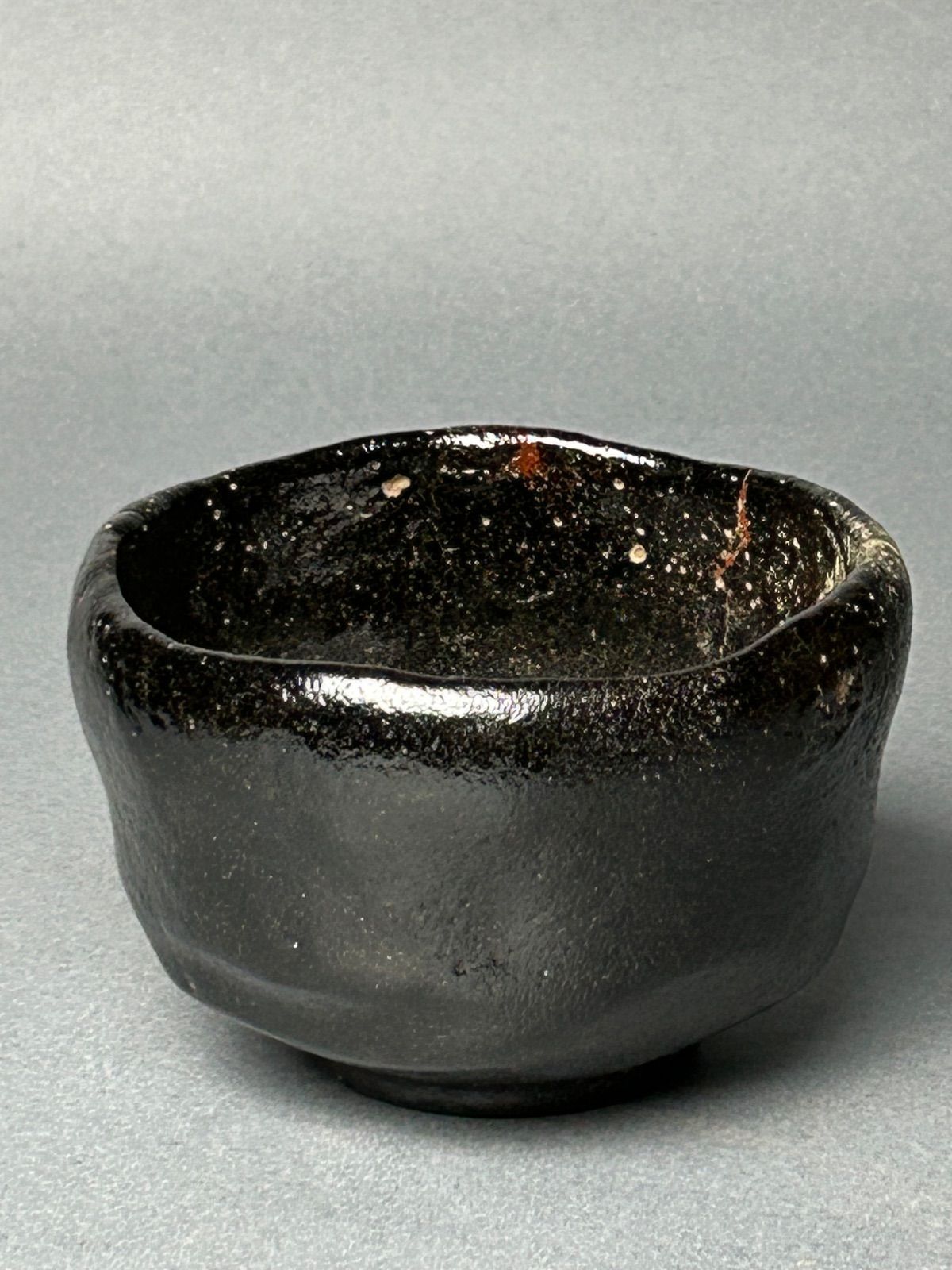 幽玄 時代 在銘 黒楽茶碗 共箱 茶碗 黒茶碗 抹茶碗