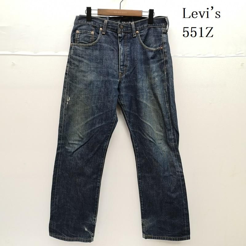リーバイス 551 Z XX BIG E 日本製 96年 デニム パンツ ジーンズ 隠しリベット TALON セルビッチ 赤耳 メンズ 33インチ ISItems 古着