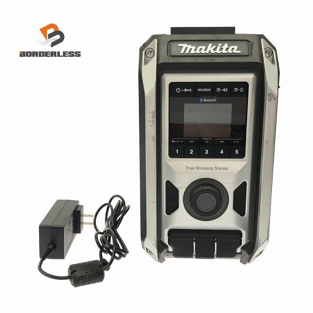 比較的 makita マキタ 充電式ラジオ MR 113 黒 本体＋ACアダプター付 Bluetooth コードレス 現場ラジオ 作業ラジオ120997