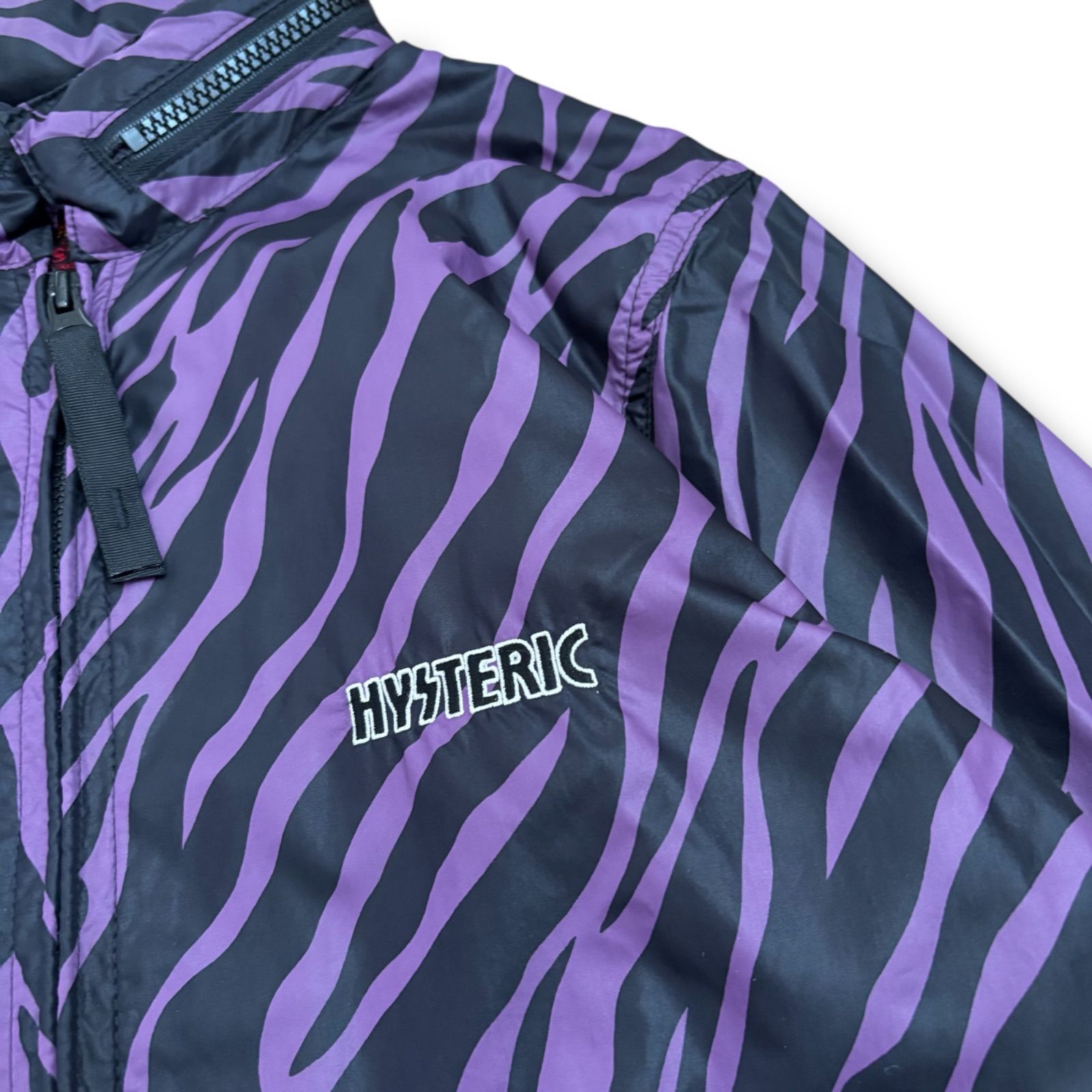 HYSTERIC GLAMOUR】 ゼブラ柄 ナイロンジップジャケット FREE - メルカリ