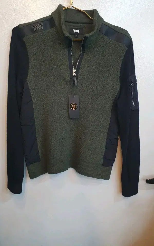 PXG メンズ ハーフネック ニット