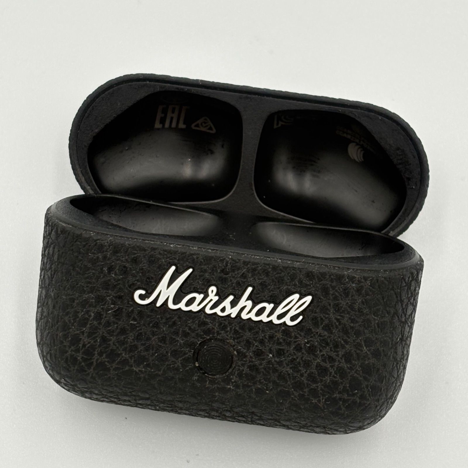 □ Marshall ワイヤレスイヤホン 充電ケースのみ 純正 ブラック ロゴ