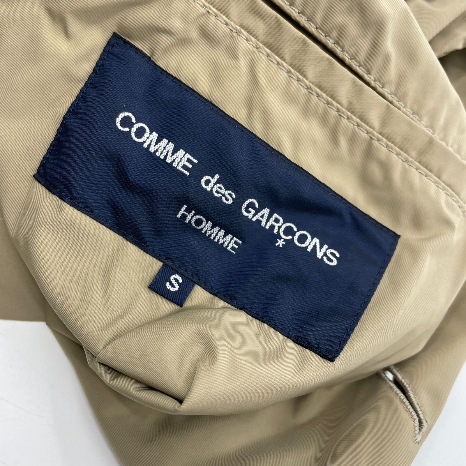 コムデギャルソンオム ステンカラーコート AD2009 サンド　ベージュ　アース コムデギャルソンオム ステンカラーコート AD2009 サンド ベージュ アース