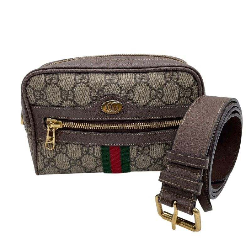 グッチ GUCCI オフィディア スモールベルトバッグ 517076 ブラウン×GD 