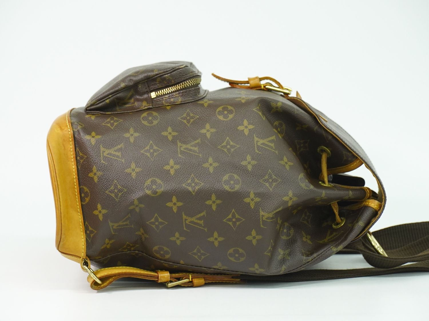 本物 ルイヴィトン LOUIS VUITTON LV モンスリ GM モノグラム リュック