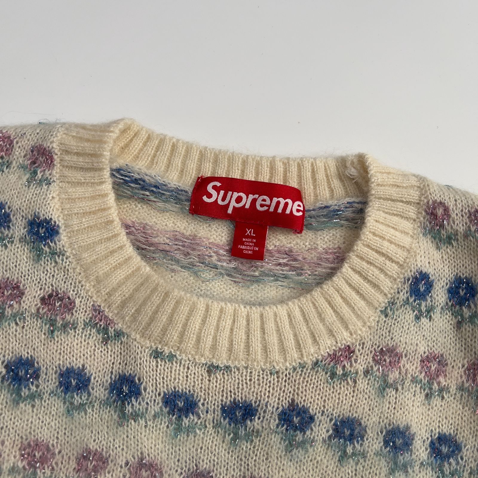 Supreme (シュプリーム) フラワーズ メタリック セーター サイズXL
