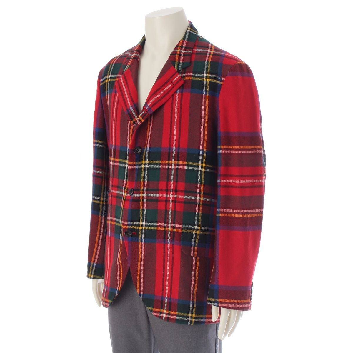 コムデギャルソンオムプリュス 00AW AD2000 ウール タータンチェック