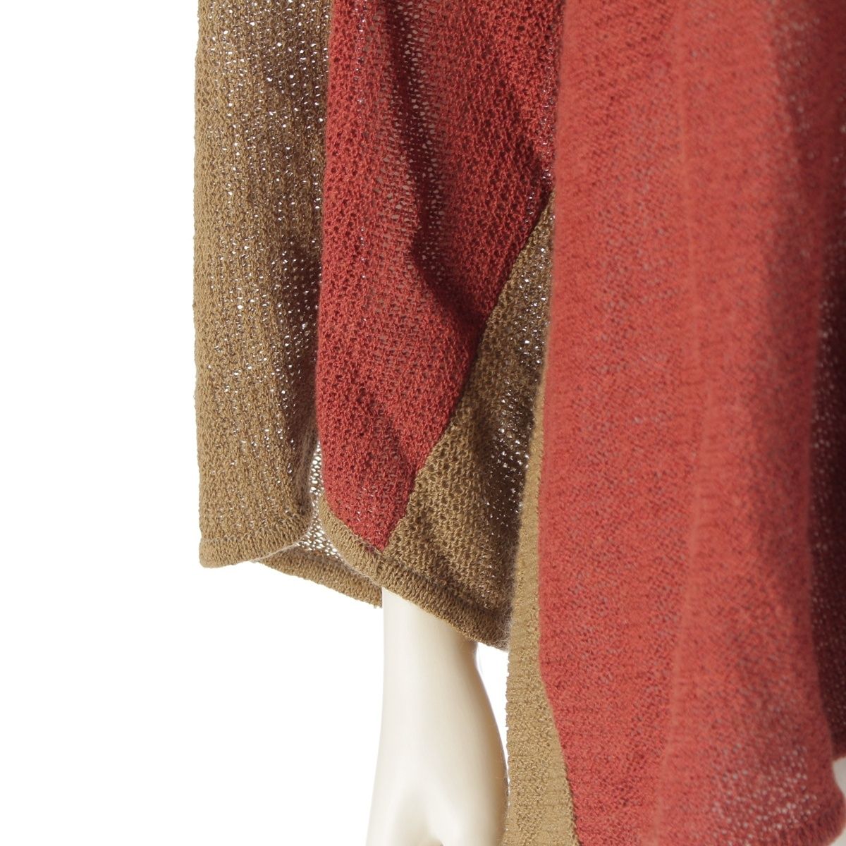 イッセイミヤケ 70s オールスタイル バイカラー オーバーサイズ ニット  