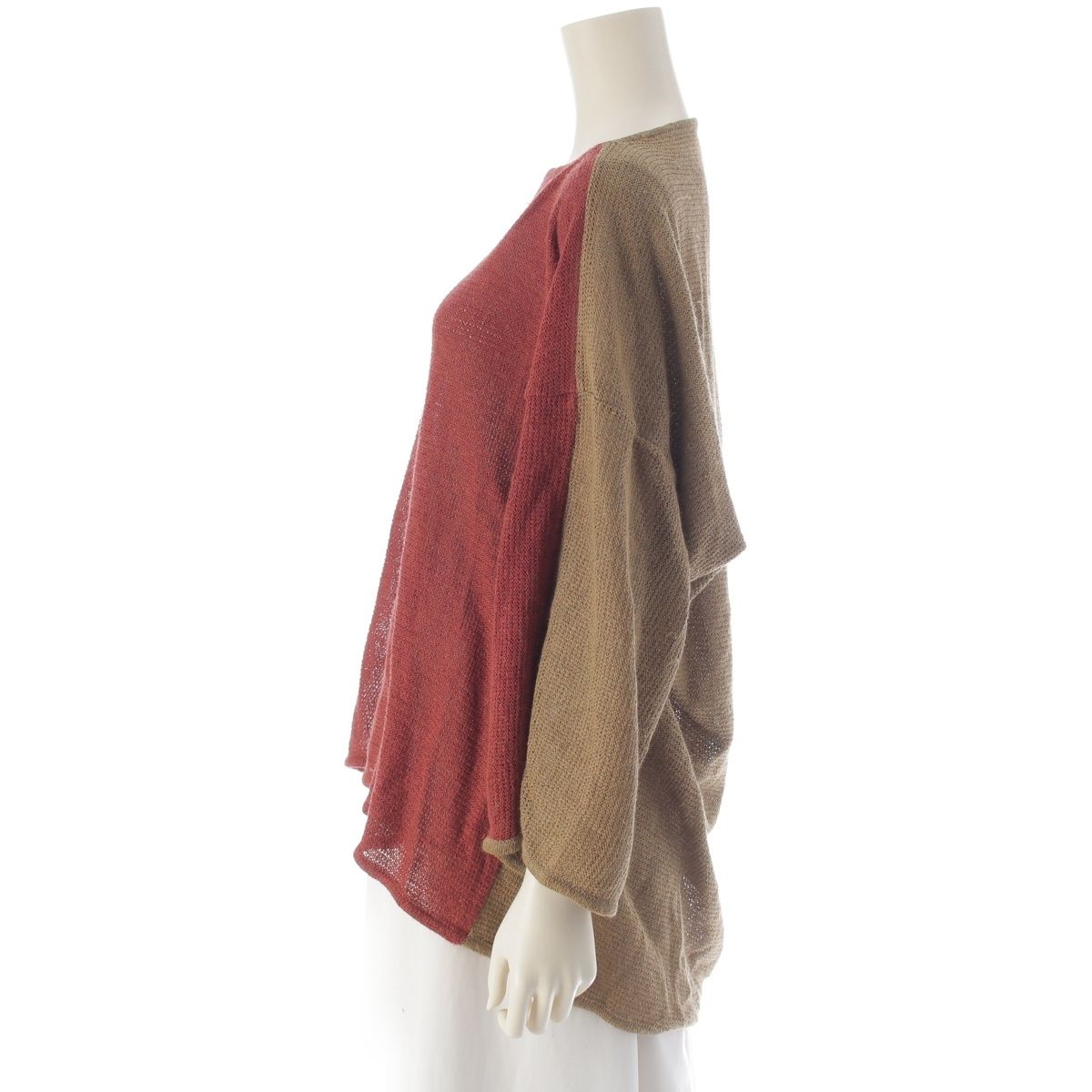 イッセイミヤケ 70s オールスタイル バイカラー オーバーサイズ ニット  