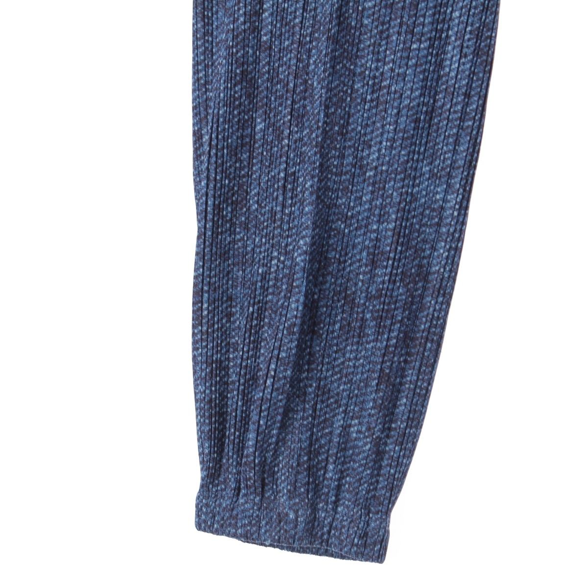 プリーツプリーズ イッセイミヤケ デニム転写 イージー パンツ  