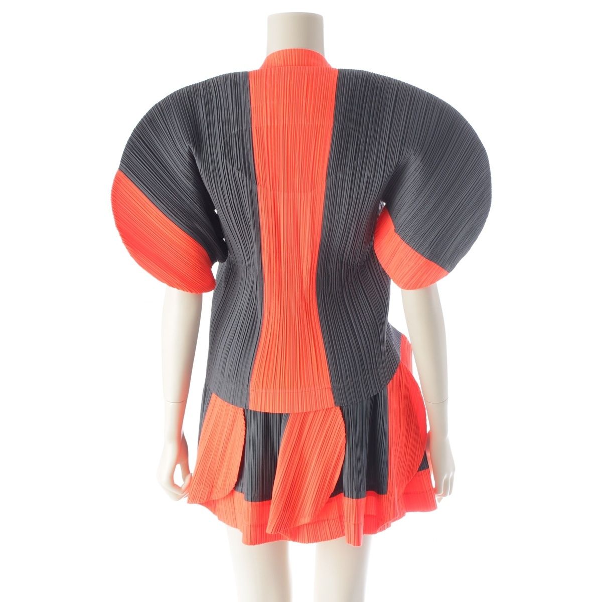 イッセイミヤケ 90s 91SS CURVED PLEATES カーブ プリーツ ラウンド